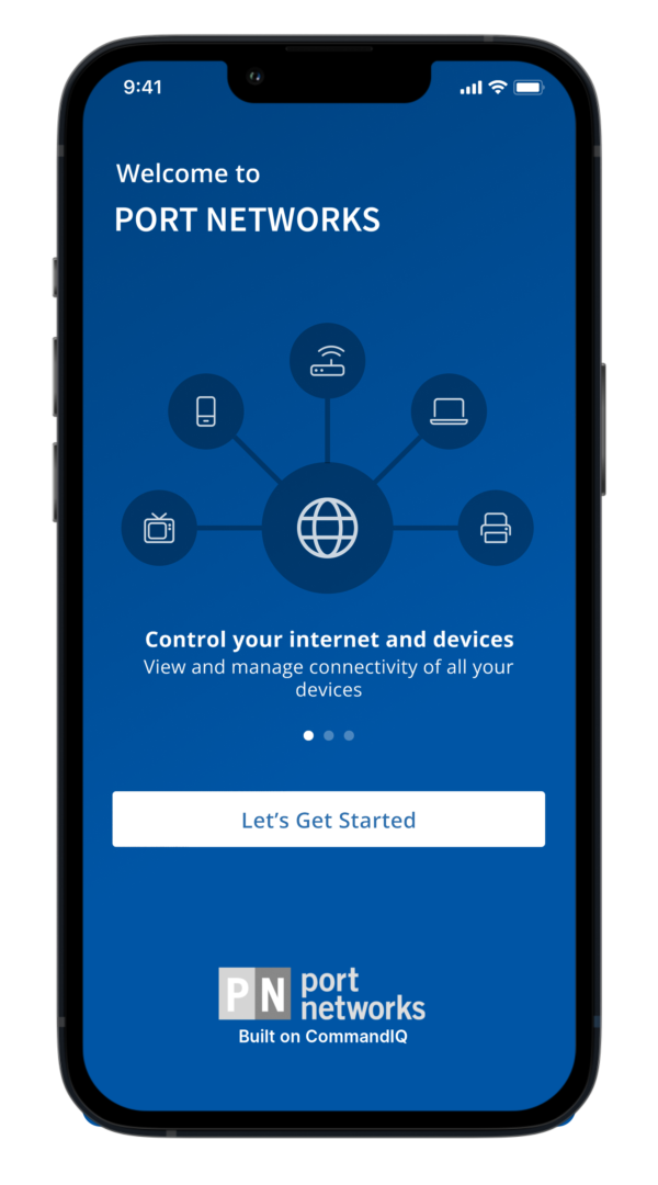 Port Networks CommandIQ software on phone