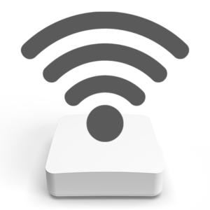 Calix Gigaspire u4m mesh node with Wi-Fi symbol
