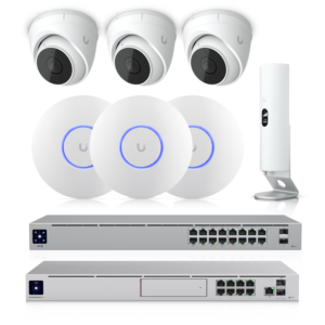 Dream Machine, Switch, 3 Access Points, 3 Cameras, and LTE Backup